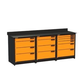 Swivel Storage Solutions Workbench With Drawers, 3-Piece