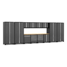 Newage Products Pro 3.0 Series 14-Piece Garage Cabinet Set With Multi-Function Cabinet