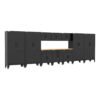 Armadillo Tough Black 11-Piece Garage Cabinet Setup with Levelers
