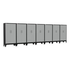 Armadillo Tough Grey Gear Locker Tall Cabinet (7-Pack)