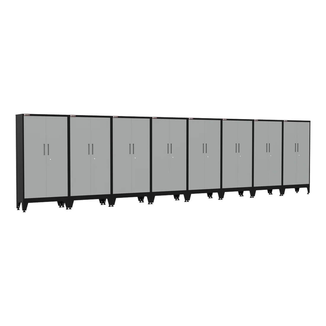 Armadillo Tough Grey Gear Locker Tall Cabinet (8-Pack)