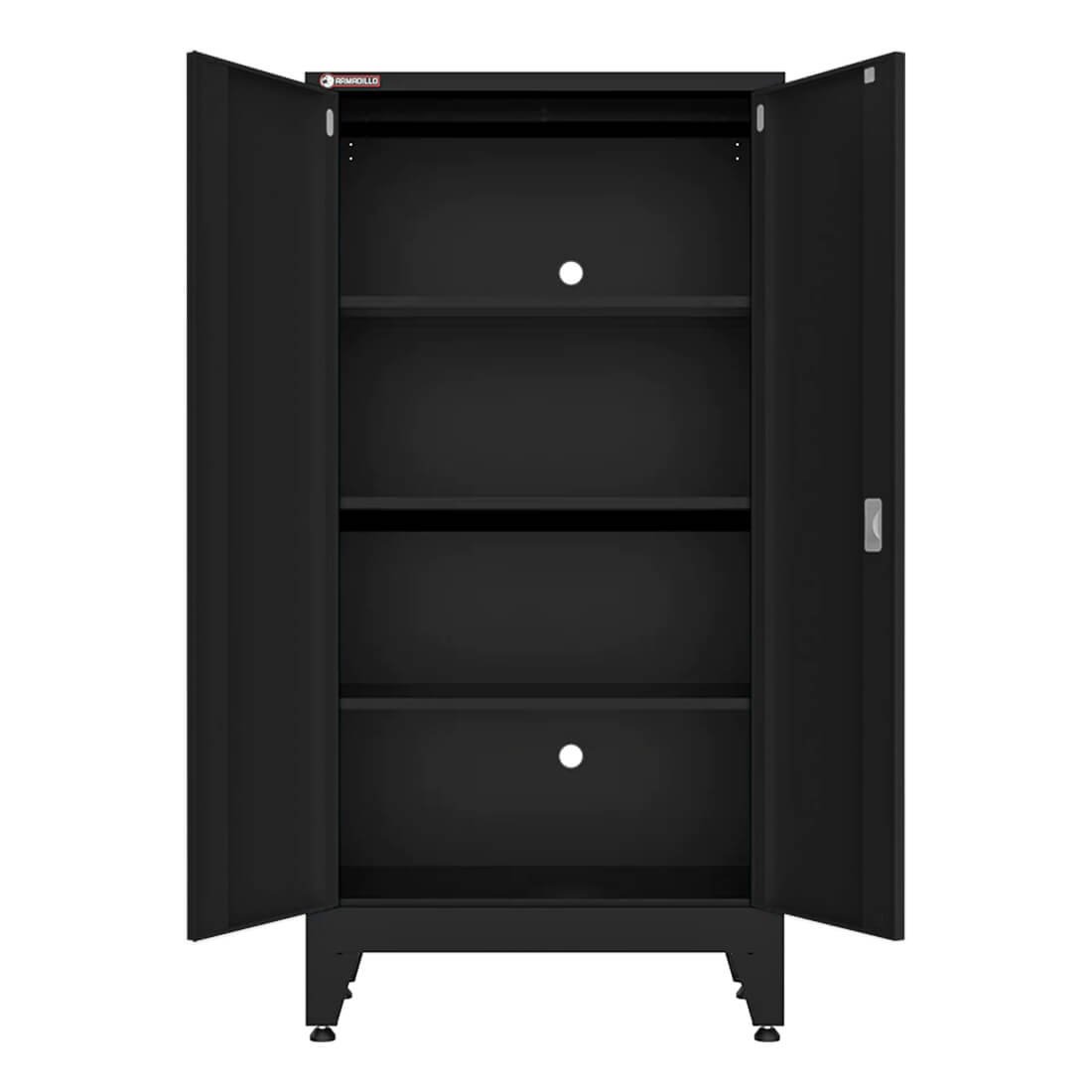 Armadillo Tough Black 9-Piece Garage Cabinet Set with Levelers and Casters - Image 3