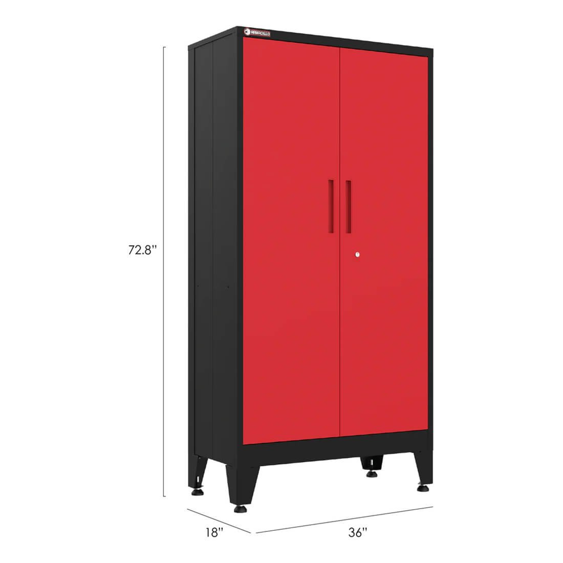 Armadillo Tough Red 9-Piece Garage Cabinet Set with Levelers and Casters - Image 2