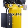 EMAX ESS10V080V1 Silent Air Industrial 10HP V4 Two Stage 1Ph 38CFM 80 Gallon Air Compressor w/isolator pads, Splash Lube Pump