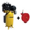 EMAX ESP07V080V3-208  7.5 HP Air Compressor, 80 Gallon, 3 Phase, 2 Stage Pressure Lubricated, Silent Air System - Free Goods