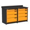 Swivel Storage Solutions Workbench With Drawers, 2-Piece