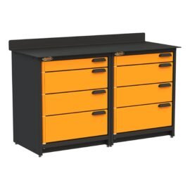 Swivel Storage Solutions Workbench With Drawers, 2-Piece