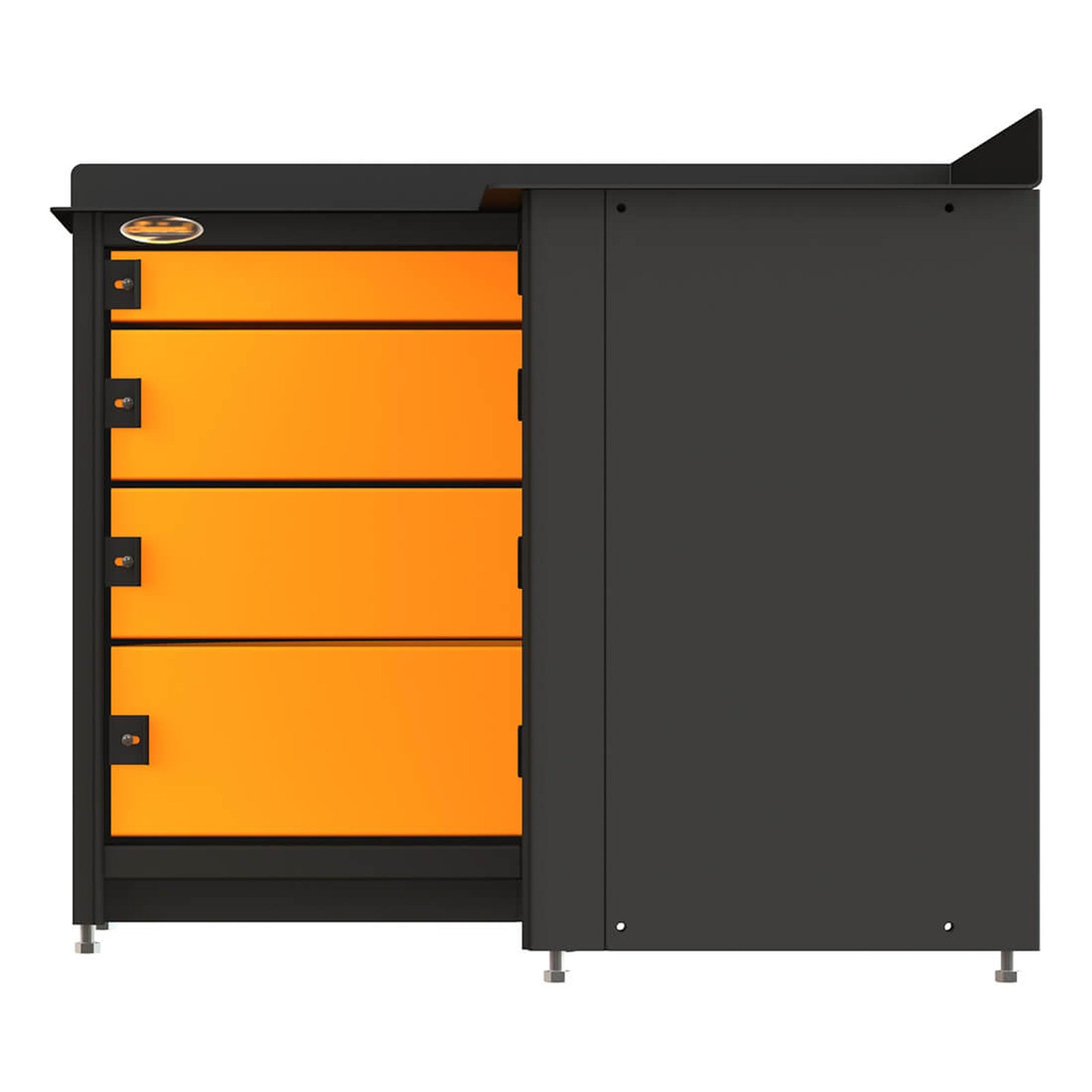 Swivel Storage Solutions Corner Workbench With Drawers - Image 5