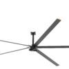 24 Foot 5-Blade HVLS Industrial Fan, 10,100 Lumens, 6000K, 200-240V