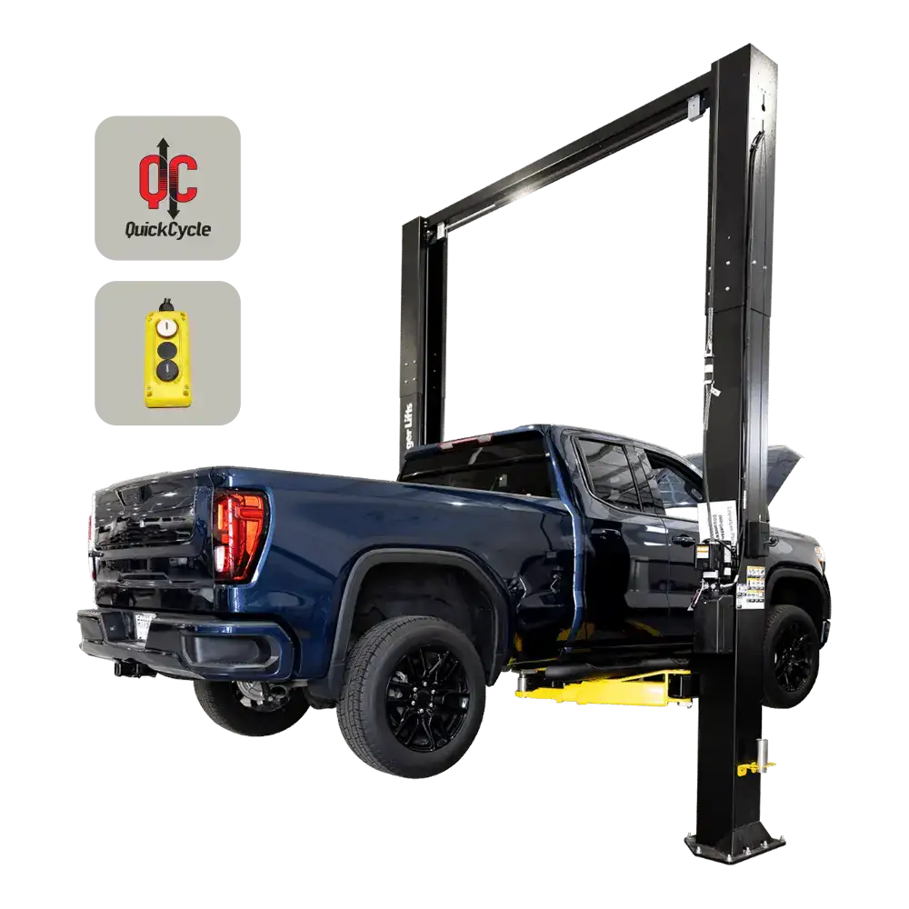 Challenger Quick Cycle 12K 2-Post Lift w/ Dual Pendant (12,000 lbs) - CL12A-QC-DPC - Image 2