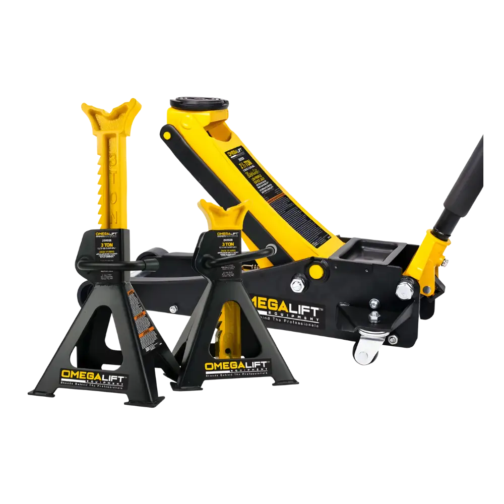 Omega 25055B 2.5-Ton Floor Jack & 3-Ton Jack Stand Combo