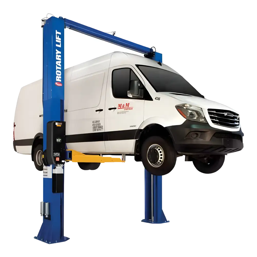 Rotary SPO16-AV CARGO 16K Symmetric 2-Post Lift w/ Cargo AV Arms (ALI Gold Certified)